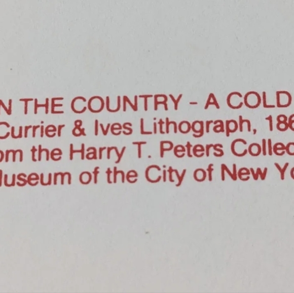 Winter In The Country - A Cold Morning Christmas Cards Set of 8 - NEW - Picture 7 of 8